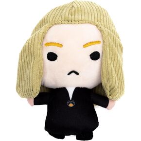 Buckle-Down The Wizarding World of Harry Potter Squeaky Plush Dog Toy for Large, Medium & Small Dogs, Lucius Malfoy Standing Charm Full Body Pose, 2.5" x 5.5"
