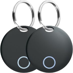 Air Tracker Tags 2 Pack Luggage Tracker Works with Find My (iOS only), Key Tracker, Wallet, Suitcase,Bicycle and More, Replaceable Battery, IP67 Waterproof