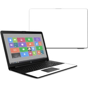 MightySkins Glossy Glitter Skin for HP 17t Laptop 17.3" (2017) - White | Protective, Durable High-Gloss Glitter Finish | Easy to Apply, Remove, and Change Styles | Made in The USA