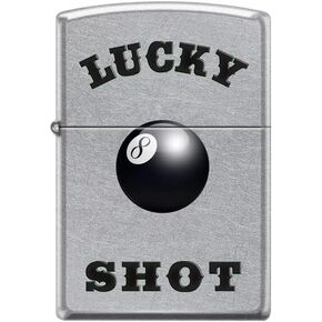 Zippo Lighter- Dicey Pair of Dice White Matte Windproof Lighter #Z5005