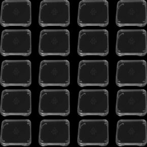 20PCS SD Memory Card Case Clip Storage Single Card Protective Case Plastic Transparent White for Camera Memory Card Jewellery Data Card SIM Card Dustproof Case