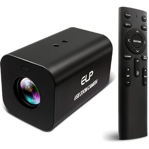 HDMI 12X Zoom USB Camera 4K Autofocus 60FPS High Speed USB Webcam USB HDMI Simultaneous Output PC Camera Manual Zoom Remote Control Camera for TV Projector Video Conferencing Church Streaming