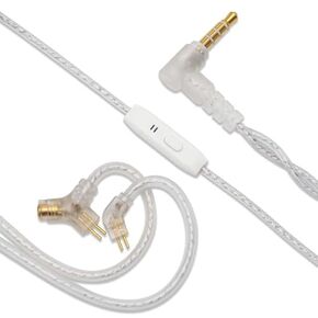 QOA Kinera Celest Sky Wing IEM Headphone Cable with Anti-Interference ECM Microphone,IEM Earphone Extension Cords,in Ear Monitor Headphone,for Gaming Livestreaming Calling Headphone (0.78 2 pin/3.5mm)