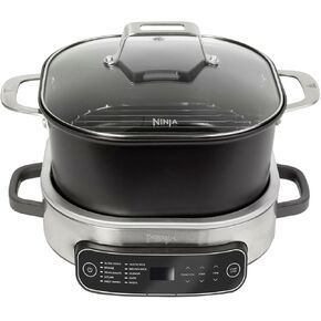 Ninja MC1101 Foodi Everyday Possible Cooker Pro, 8-in-1 Versatility, 6.5 QT, Replaces 10 Cooking Tools, Faster Cooking, Family-Sized Capacity, Adjustable Temp Control, Merlot (Renewed)