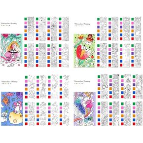 Mini Paint Pad,Mini Water Color Paint Pad,Mini Watercolor Paint Pad for Adults Christmas Gift