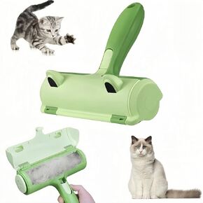 Pet Hair Remover Cat and Dog Hair Remover for Furniture, Couch, Carpet, Clothing and Bedding, Reusable Lint Roller for Pet Hair,Green