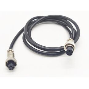 19.69 ft GX12 5 Pin Double Female Head Aviation Cordset, GX12 5Pins Female to Female Connector Electrical Cable Panel Mount Circular Metal Aviation Adapter Cordset for Ships 22AWG (6meter)