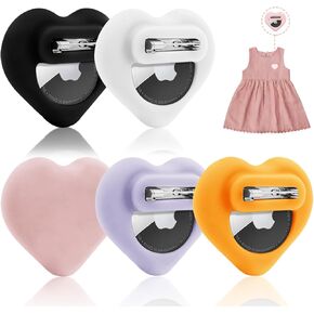 2 Pack Air Tag Holder for Kids, Apple Air Tags Kids Hidden Case, AirTag Holder with Invisible Pin, Tracker Hidden Holder, Anti Lost, for Kids, Elderly, Clothing, Luggage (Black& Pink)
