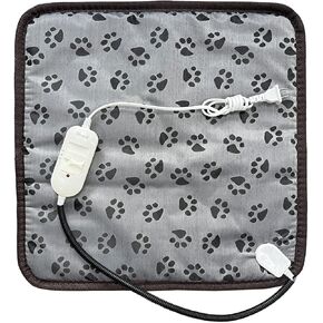Dog Heating pad 18x18in Pet Heating pad Kitten beds for Indoor Kittens Waterproof Smart Thermostat Switch Adjustable Heated Cat Bed Cat Warming Pad