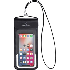 EARTH&RIVER Waterproof Phone Pouch, IPX8 Cell Phone Dry Bag with Touchscreen Functionality, Clear Photo Window & Adjustable Neck Strap, Water Proof Case Protector for iPhone, Any Android up to 6.8"