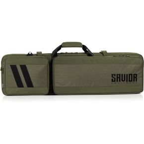 Savior Equipment Specialist Series LRP 47" 51" 55" Tactical Sniper Long Rifle Bag Long Range Precision Firearm Soft Case w/ 2 MOLLE Pouches, Scope Cover, Backpack & Shoulder Strap Included