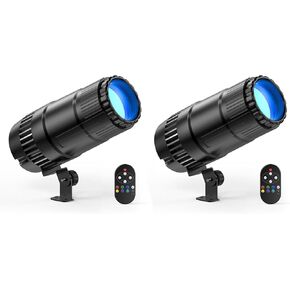 Pinspot Light, Mini 20W Mirror Ball Spotlight, Super Bright RGBW LED Beam Pinspot Lights, Remote Control Stage Lighting for DJ Disco Band Dance Party Show Bar Club Wedding