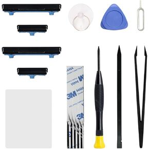 2 Pack for Galaxy Note 10 Power Volume Button Replacement Repair Part, Side Buttons Compatible with Note 10, with Toolkit, Black