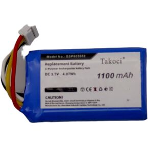Replacement Battery Compatible with AN0402-JK0009880, Clip 4,fits Part No GSP903052, 3.7V 1100mAh / 4.07Wh