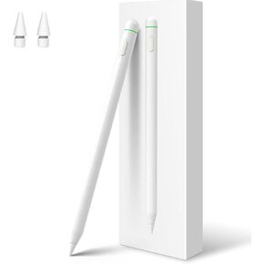 Stylus Pen for iPad 2018-2024, 2X Fast Charging Magnetic iPad Pencil with Tilt Sensitivity Palm Rejection High Precision, Compatible with iPad Air 5th-3rd, iPad Pro 11/12.9, iPad Mini 5/6,iPad 10-6th