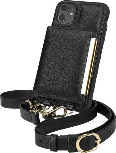 حافظة Smartish iPhone 11 Pro Crossbody للنساء - Dancing Queen [محفظة/محفظة مع حزام قابل للفصل وحامل بطاقات] - نكهة الشهر in Kuwait