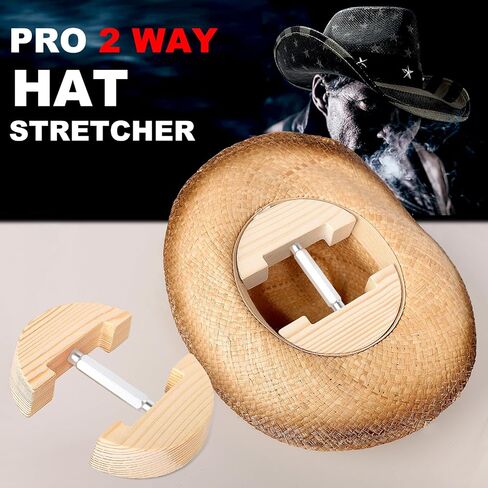 Hat Stretcher for Fitted Hats, Adjustable Hat Stretcher Fitted Hat Size 7 to 8 1/2, Hat Jack Stretcher, Hat Reshaper Fits All Cap - Solid Wood, Heavy Duty of Hat Extender in Kuwait