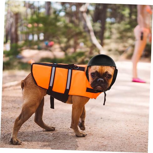 LIOOBO Pet Funny Hat Small Dog Pet Bike Hat Sunproof Rainproof Hardhat for Small Medium Large Dog Plastic Gears Doggie Cap Dogs Accessories Cat De Dog Cap Abs Medium Dog Motorcycle in Kuwait