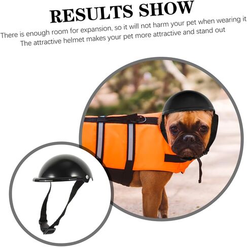 LIOOBO Pet Funny Hat Small Dog Pet Bike Hat Sunproof Rainproof Hardhat for Small Medium Large Dog Plastic Gears Doggie Cap Dogs Accessories Cat De Dog Cap Abs Medium Dog Motorcycle in Kuwait