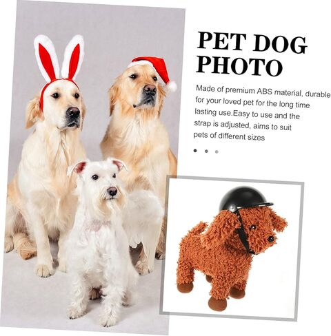 LIOOBO Pet Funny Hat Small Dog Pet Bike Hat Sunproof Rainproof Hardhat for Small Medium Large Dog Plastic Gears Doggie Cap Dogs Accessories Cat De Dog Cap Abs Medium Dog Motorcycle in Kuwait