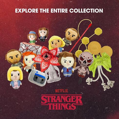 البضائع الرسمية لـ Stranger Things | ألعاب التعشيش للكلاب من القطيفة | داستن وإيدي في العرض الترويجي | صرير وإخفاء للعب التفاعلي! in Saudi Arabia