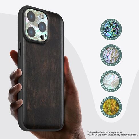 Carveit Camera Lens Protector for iPhone 16 Pro / 16 Pro Max Camera Cover Case Colorful Shell Design [Pearl Abalone,Tempered Glass,Anti-Scratch] Mexican Volcanic [1 Pack] in Saudi Arabia