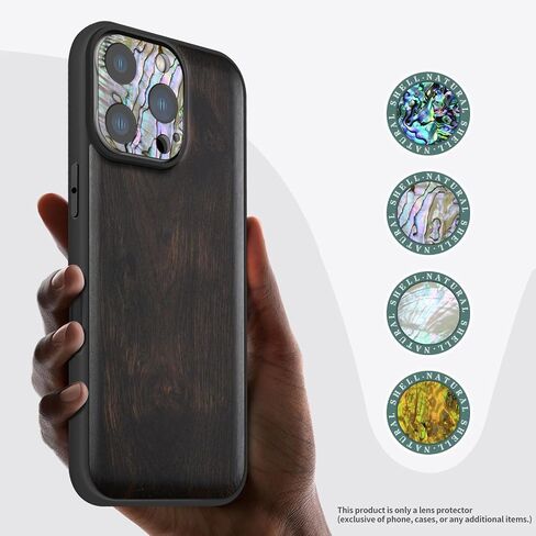 Carveit Camera Lens Protector for iPhone 16 Pro / 16 Pro Max Camera Cover Case Colorful Shell Design [Pearl Abalone,Tempered Glass,Anti-Scratch] Mexican Volcanic [1 Pack] in Saudi Arabia