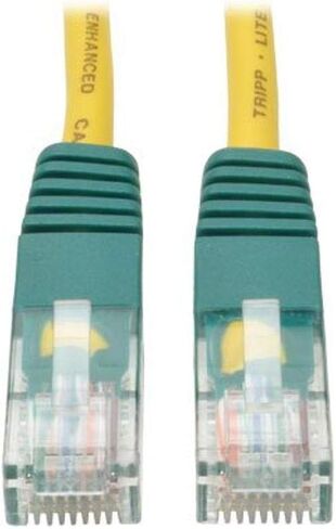 Tripp Lite Cat5e 350MHz Molded Cross-over Patch Cable (RJ45 M/M) - Yellow, 10-ft.(N010-010-YW) in Saudi Arabia
