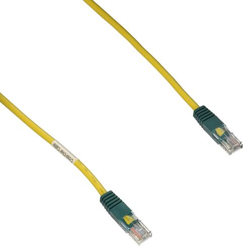 Tripp Lite Cat5e 350MHz Molded Cross-over Patch Cable (RJ45 M/M) - Yellow, 10-ft.(N010-010-YW) in Saudi Arabia