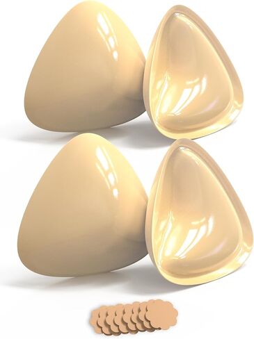 Sticky Push Up Bra Inserts 2 Pairs-Double Sided Sticky Waterproof Bra Pads for Volume-Bathing Suit Bikini Inserts in Saudi Arabia
