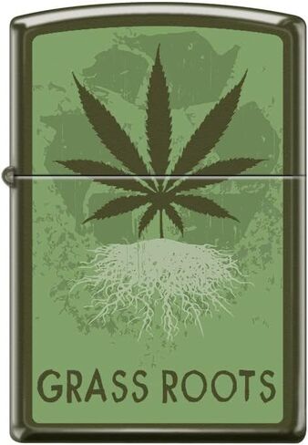 Zippo Lighter-Leaf Camouflage Camo Leaves Green Matte Windproof Lighter #Z5536 in Saudi Arabia