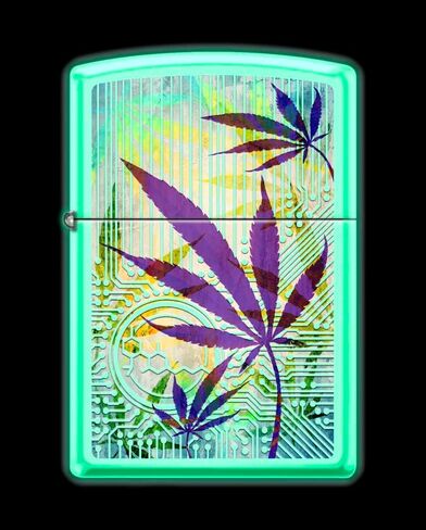 Zippo Lighter-Leaf Camouflage Camo Leaves Green Matte Windproof Lighter #Z5536 in Saudi Arabia