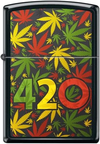 Zippo Lighter-Leaf Camouflage Camo Leaves Green Matte Windproof Lighter #Z5536 in Saudi Arabia