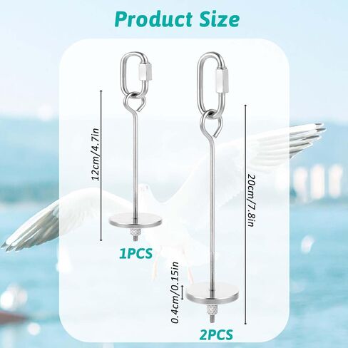 3 Pcs Bird Food Holder Bird Feeder Toy Stainless Steel Small Animal Fruit Vegetable Stick Skewer Foraging Hanging Food Feeding Treating Tool for Parrots Cockatoo Cockatiel Cage in Saudi Arabia