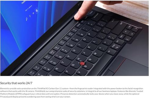 Lenovo ThinkPad X1 Carbon Gen 11 21HM002DUS Black Laptop, i7-1355U, 16GB, 512GB PCIe SSD, 14.0" IPS Touch Wide UXGA (1920x1200), Intel Iris Xe, Windows 11 Pro in Saudi Arabia