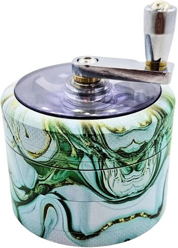 2.5 inch Metal Grinder with handle option (Emerald) (Green Marble) in Saudi Arabia