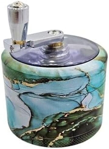 2.5 inch Metal Grinder with handle option (Emerald) (Green Marble) in Saudi Arabia