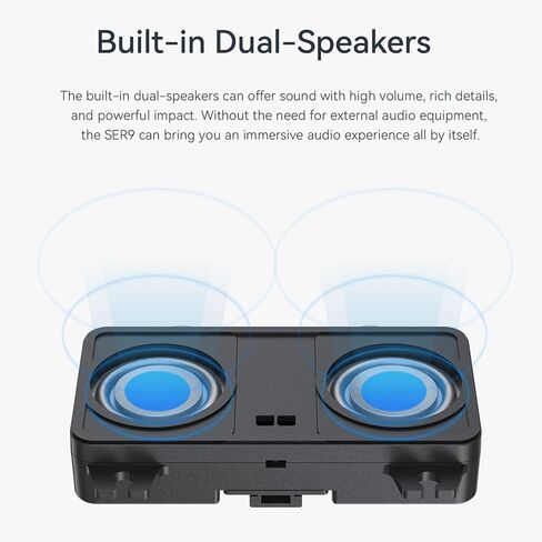 Beelink Mini PC EQR5 5500U AMD Ryzen 5 Processor(6C/12T, up to 4.0GHz), Micro Computer 16GB DDR4 500GB SSD Built-in PSU, Mini Computers Dual HDMI/4K 60Hz/WiFi6/BT5.2 Home/Office/HTPC in Saudi Arabia
