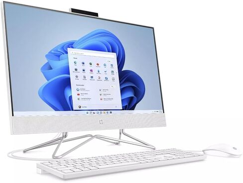 HP 23.8-inch All-in-One Desktop PC - with 2021 Office Lifetime | FHD Display | Intel Dual-Core i3-1115G4 Processor | 720P Webcam | with Wired Keyboard & Mouse | Windows 11 Pro (32 GB RAM | 1TB SSD) in Saudi Arabia