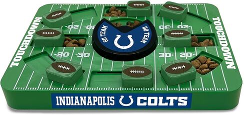 Pets First NFL Indianapolis Colts Large Puzzle Toy, Dog Puzzle Treat Toy, New Large Size, Interactive Dog Treat Toy, Dog Slow Feeding Toy in Saudi Arabia
