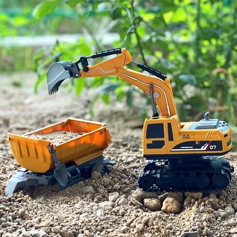 Remote Control Excavator Toy for Kids Adults RC Construction Vehicles Toys for Boy Outdoor Toys for Kids Birthday Halloween in Saudi Arabia