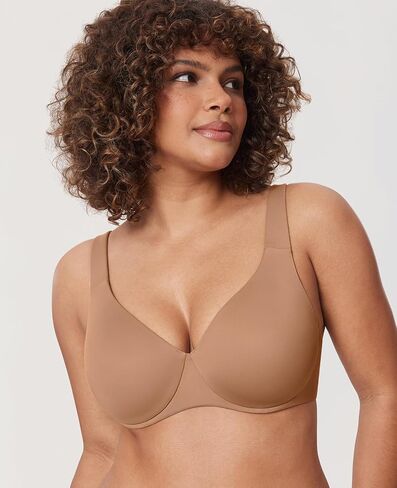 DELIMIRA Women's Plus Size Bras Minimizer Underwire Full Coverage Unlined Seamless Cup Black 40DD in Saudi Arabia