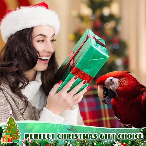 5 قطع من ألعاب الببغاء الخشبية الطبيعية من Buryeah، ألعاب طيور عيد الميلاد، لعبة طيور كبيرة مع مكعبات خشبية طبيعية متعددة الألوان، ألعاب أعواد مضغ الطيور للببغاوات الرمادية الأفريقية، هدايا اللعب in Kuwait