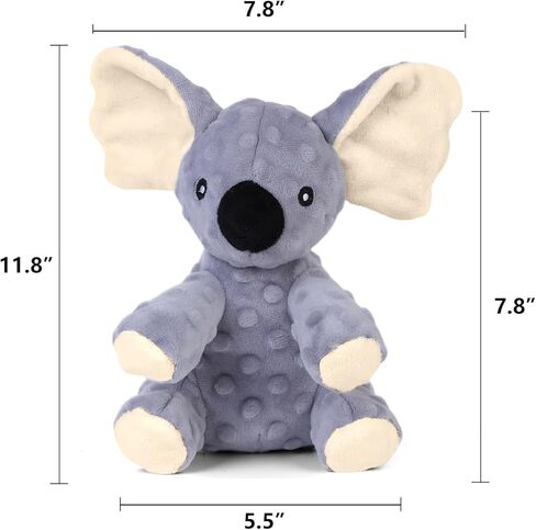 Blnboimrun Dog Toys Puppy Toys Interactive Dog Toys for Small Medium Large Dogs, Squeaky Dog Chew Toys to Keep Them Busy, Plush Dog Toy with Crinkle Paper Stuffed Bat in Saudi Arabia