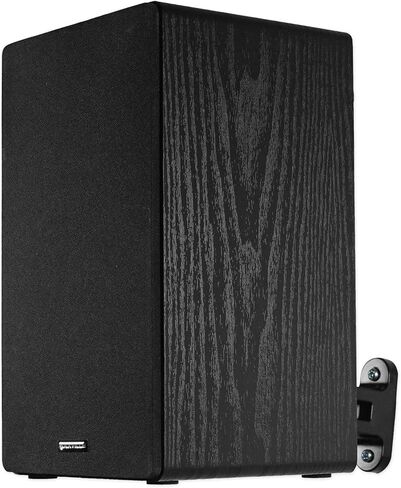 Pair Rockville RHSB8 Wall Mount Swivel Speaker Brackets For Home Theater Bookshelf or Studio Monitors, Black in Saudi Arabia