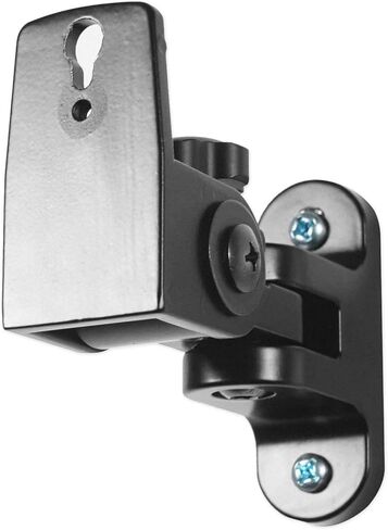 Pair Rockville RHSB8 Wall Mount Swivel Speaker Brackets For Home Theater Bookshelf or Studio Monitors, Black in Saudi Arabia