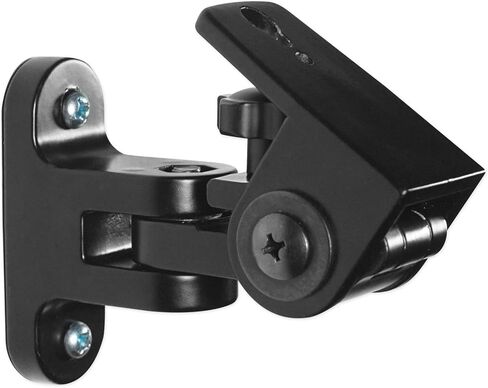 Pair Rockville RHSB8 Wall Mount Swivel Speaker Brackets For Home Theater Bookshelf or Studio Monitors, Black in Saudi Arabia
