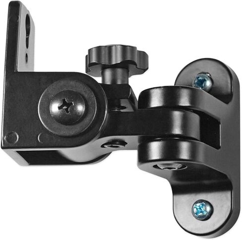 Pair Rockville RHSB8 Wall Mount Swivel Speaker Brackets For Home Theater Bookshelf or Studio Monitors, Black in Saudi Arabia