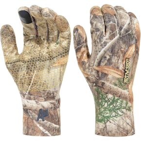 HOT SHOT Men’s Gamestalker Series Savage Hunting Glove, Realtree Edge Camo, 100% Waterproof touch glove, Breathable