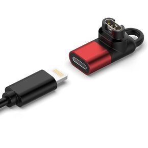 Compatible with Lightning Female to Garmin Venu 2 Charger Adapter Converter Quick Charge Plug Compatible with Garmin Fenix 7/7S/7X/instinct 2/2S/ Smart Watch Accessories(one Piece)